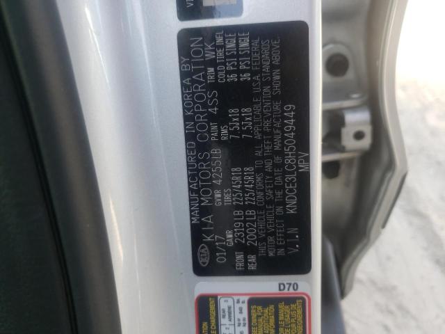 2017 KIA NIRO EX TO KNDCE3LC8H5049449