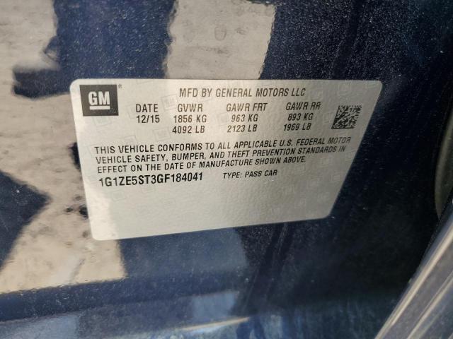 2016 Chevrolet Malibu Lt VIN: 1G1ZE5ST3GF184041 Lot: 50362874