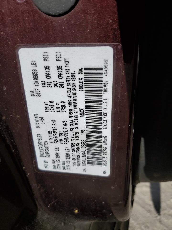 1D7HU18D44J136562 2004 Dodge Ram 1500 St