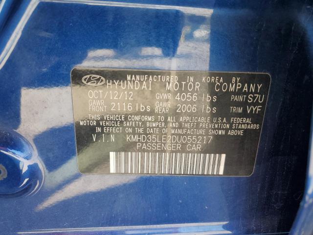 2013 Hyundai Elantra Gt VIN: KMHD35LE2DU055217 Lot: 50842454