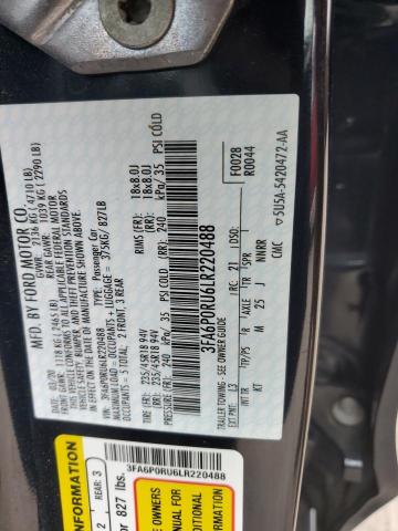 3FA6P0RU6LR220488 Ford Fusion TIT 12