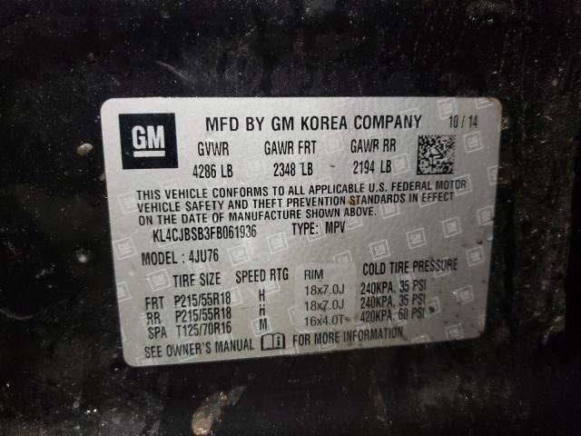 2015 BUICK ENCORE CON - KL4CJBSB3FB061936