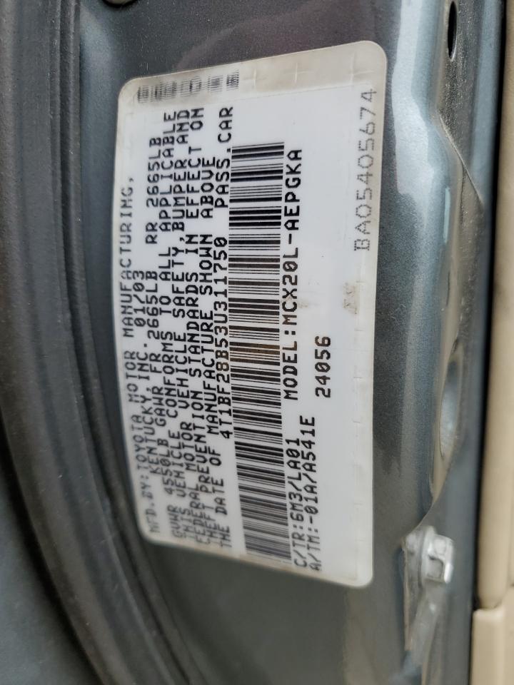 4T1BF28B53U311750 2003 Toyota Avalon Xl