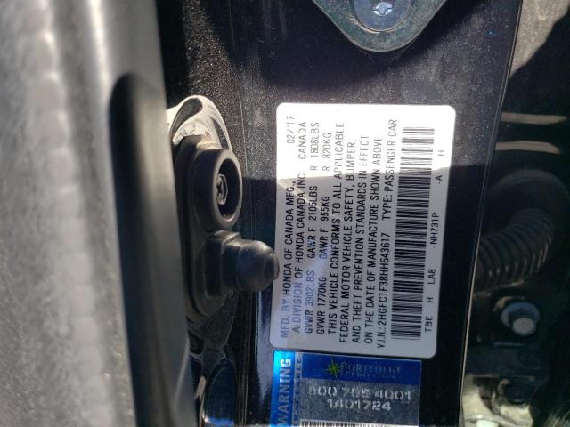 2HGFC1F38HH643617 2017 HONDA CIVIC - Image 12