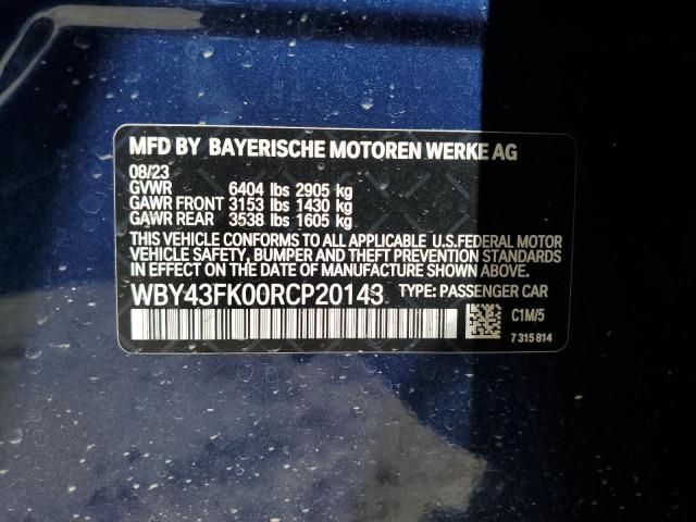 2024 BMW I5 M60 - WBY43FK00RCP20143