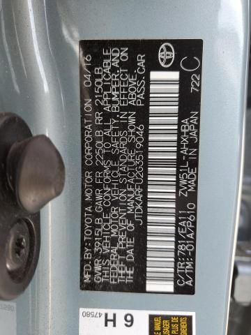 2016 Toyota Prius VIN: JTDKARFU2G3519046 Lot: 50128604