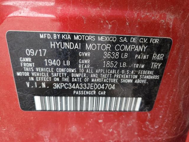 2018 HYUNDAI ACCENT LIM - 3KPC34A33JE004704