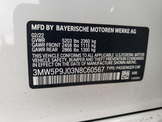 3MW5P9J03N8C60567 BMW 3 Series 330XE 13