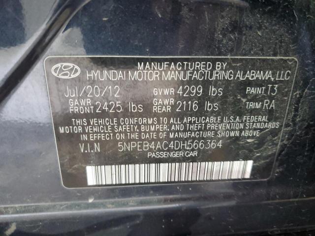 Lot #2505627799 2013 HYUNDAI SONATA GLS salvage car