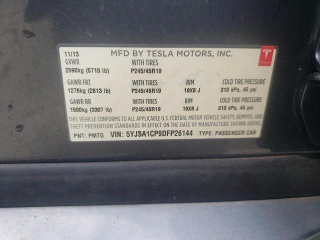 2013 Tesla Model S VIN: 5YJSA1CP9DFP26144 Lot: 52404864