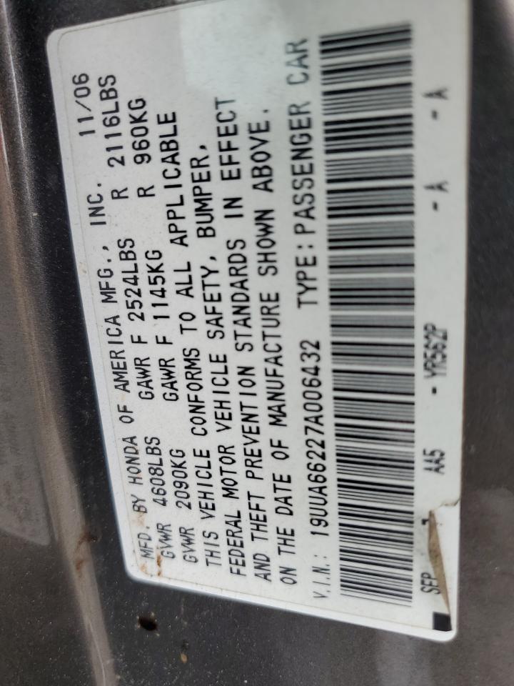 19UUA66227A006432 2007 Acura Tl