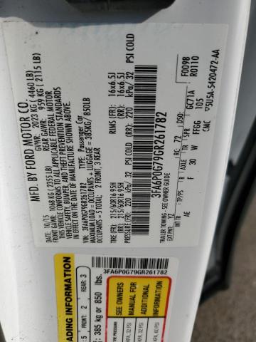 2016 Ford Fusion S VIN: 3FA6P0G79GR261782 Lot: 51974434