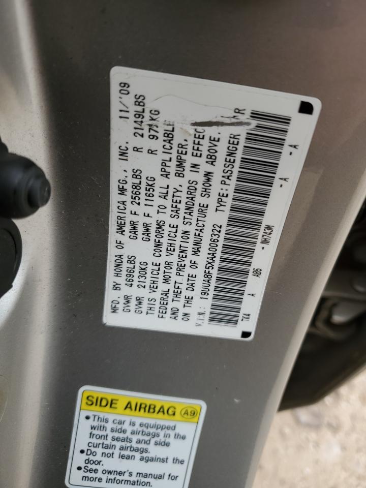 19UUA8F5XAA006322 2010 Acura Tl