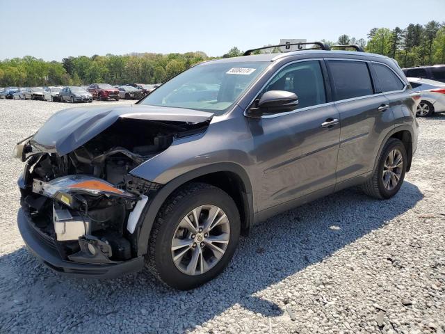 VIN 5TDKKRFHXFS056778 2015 Toyota Highlander, Xle no.1