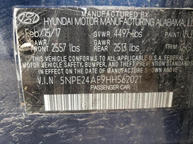 2017 HYUNDAI SONATA SE - 5NPE24AF9HH562021