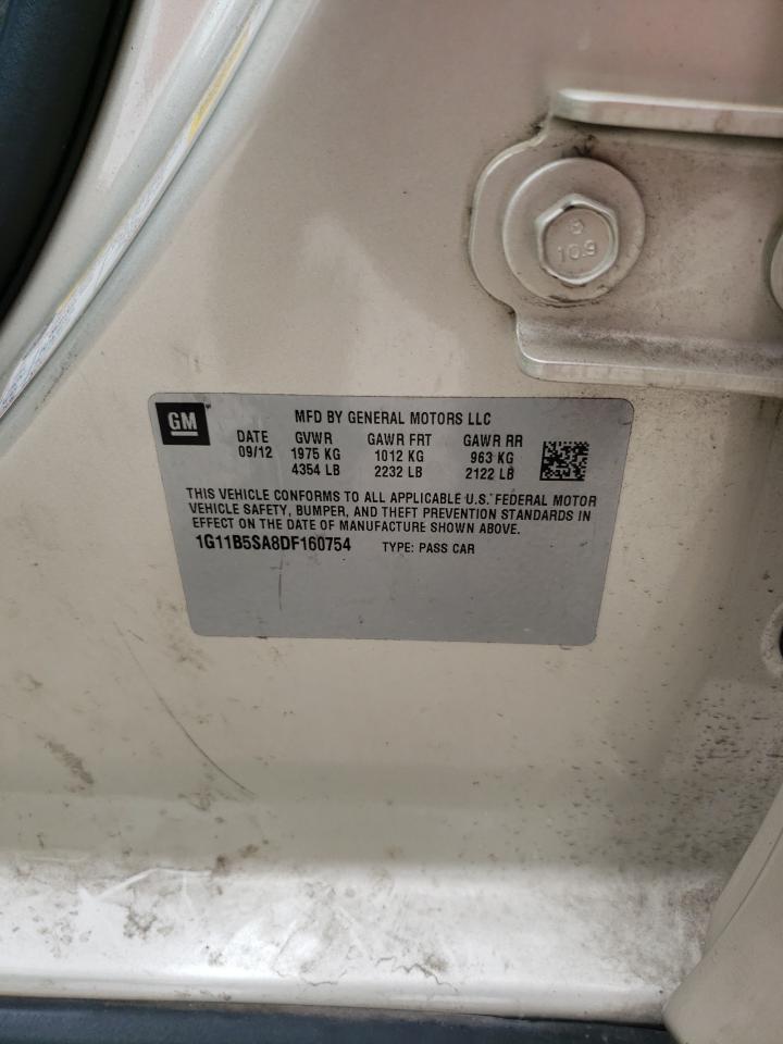 1G11B5SA8DF160754 2013 Chevrolet Malibu Ls