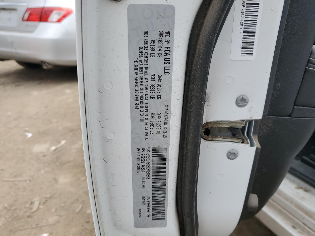 2C3CCABG6KH628653 2019 Chrysler 300 S