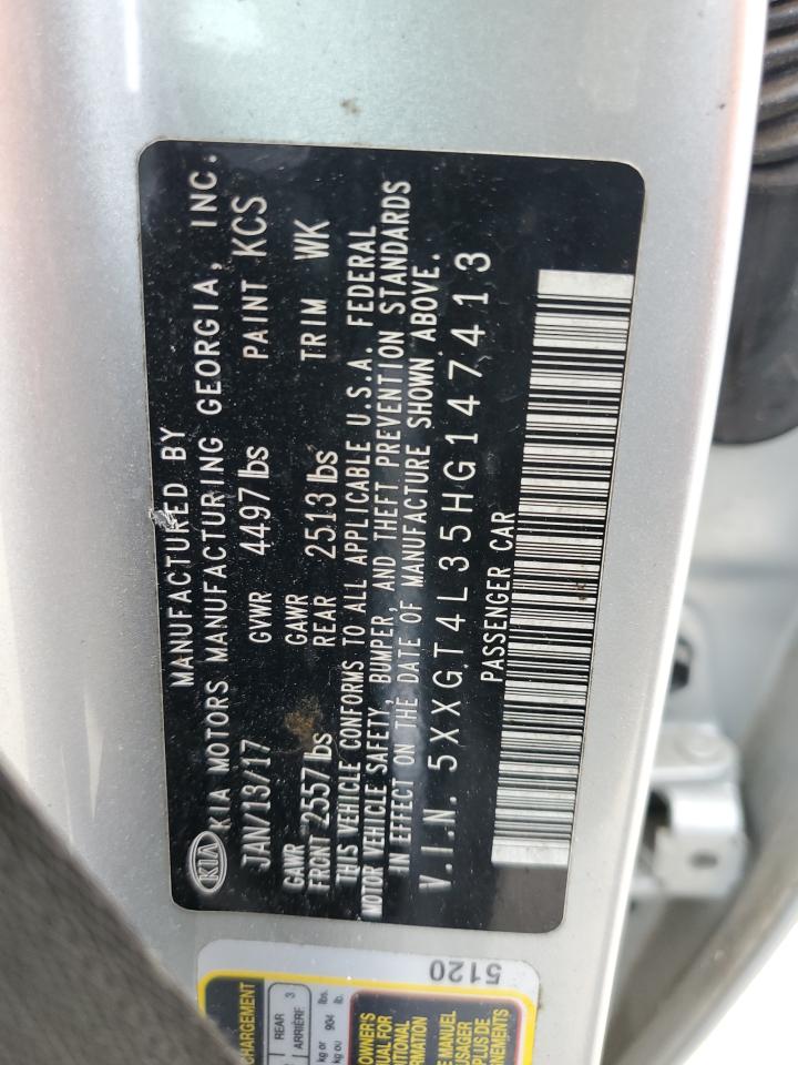 5XXGT4L35HG147413 2017 Kia Optima Lx