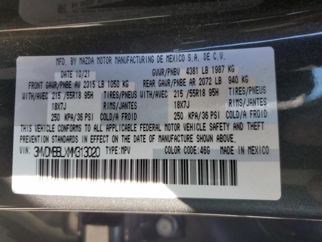 2021 Mazda Cx-30 Select VIN: 3MVDMBBLXMM313020 Lot: 51126434