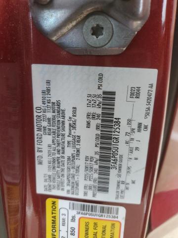 2016 FORD FUSION TIT 3FA6P0SU1GR125384