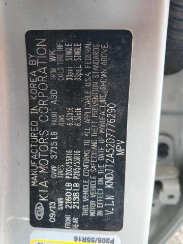 2013 Kia Soul VIN: KNDJT2A52D7776290 Lot: 50976404