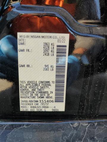 2022 Nissan Altima S VIN: 1N4BL4BV3NN355406 Lot: 51965384