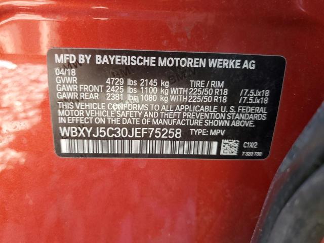 2018 BMW X2 XDRIVE2 - WBXYJ5C30JEF75258