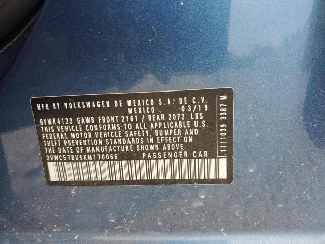 2019 Volkswagen Jetta S VIN: 3VWC57BU5KM170066 Lot: 52466124