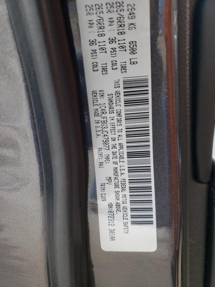 1C4RJFBG3JC479077 2018 Jeep Grand Cherokee Limited