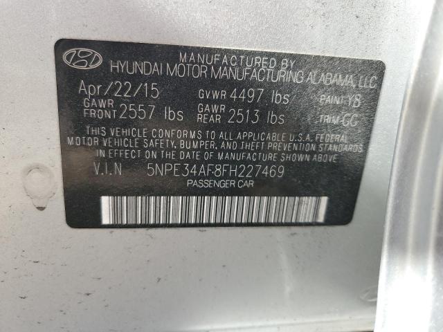 2015 Hyundai Sonata Sport VIN: 5NPE34AF8FH227469 Lot: 50339674