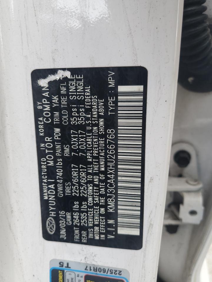 KM8J3CA4XHU266768 2017 Hyundai Tucson Limited