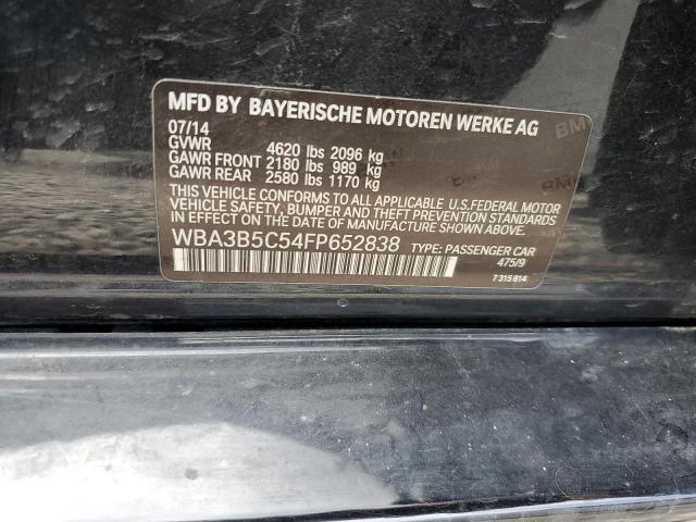  BMW 3 SERIES 2015 Черный