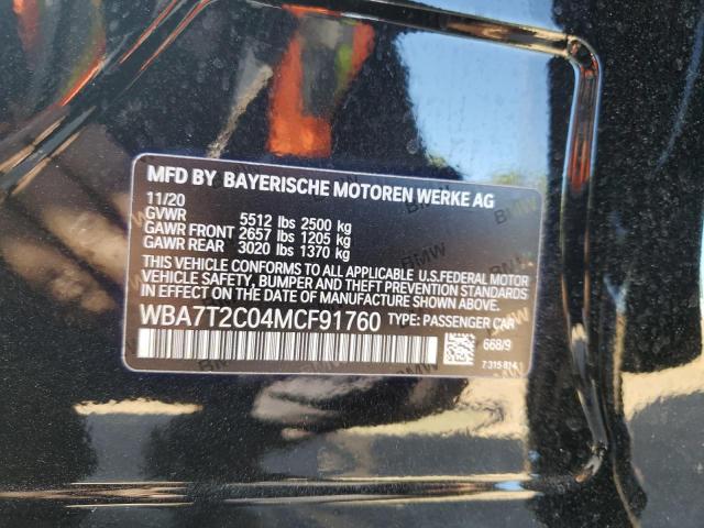 2021 BMW 740 I WBA7T2C04MCF91760