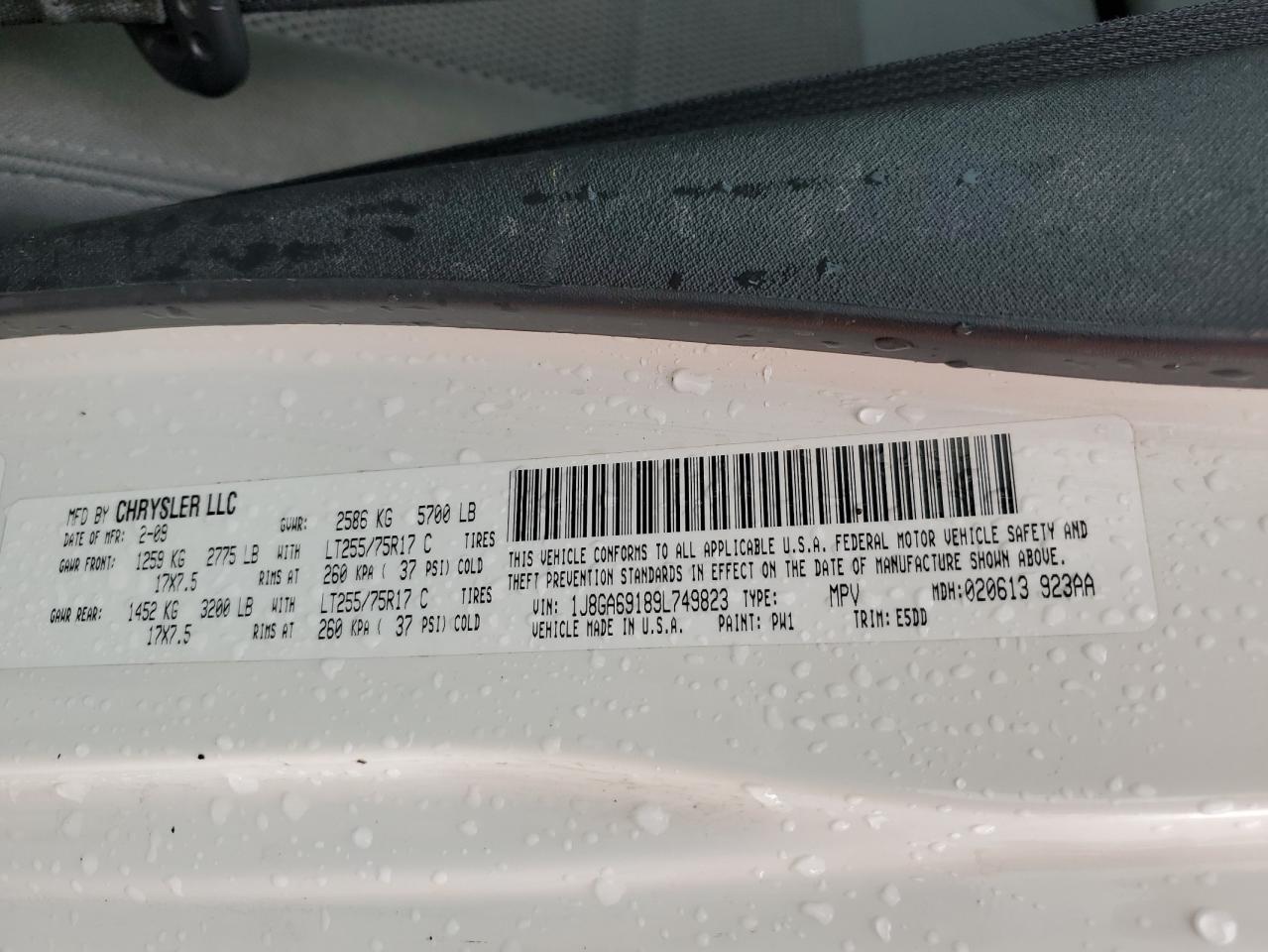 1J8GA69189L749823 2009 Jeep Wrangler Unlimited Rubicon