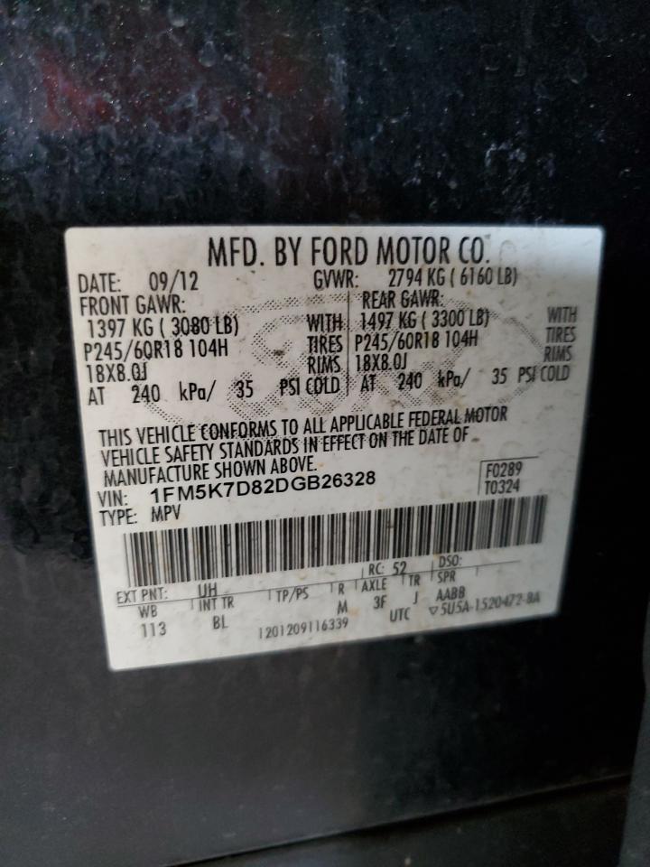 1FM5K7D82DGB26328 2013 Ford Explorer Xlt