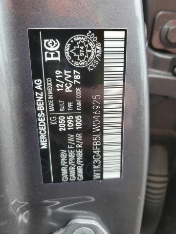 2020 Mercedes-Benz A 220 4Matic VIN: W1K3G4FB5LW046925 Lot: 51093964