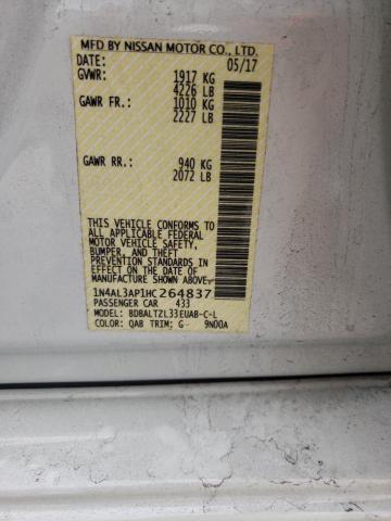 2017 Nissan Altima 2.5 VIN: 1N4AL3AP1HC264837 Lot: 48265984