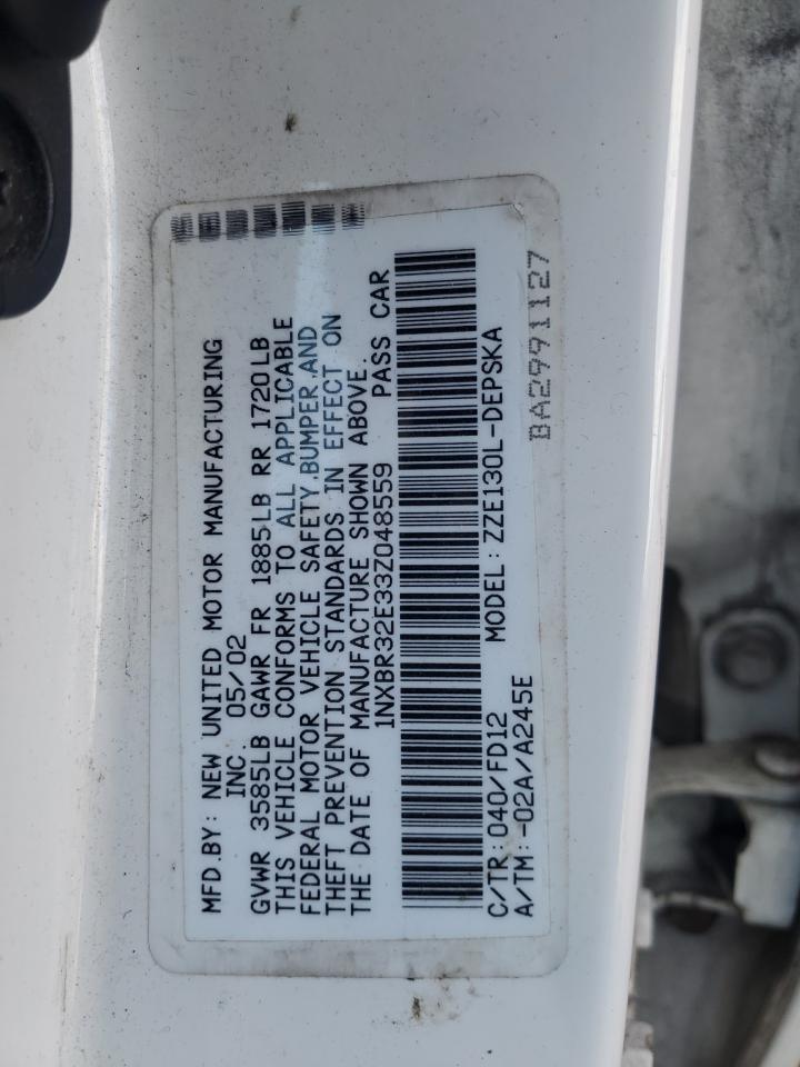 1NXBR32E33Z048559 2003 Toyota Corolla Ce