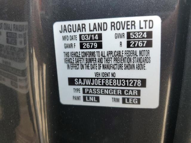 Lot #2461323526 2014 JAGUAR XF salvage car
