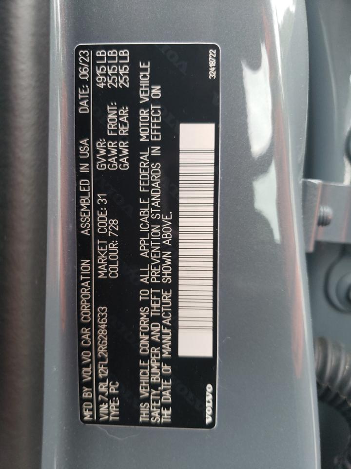 7JRL12FL2RG284633 2024 Volvo S60 Plus