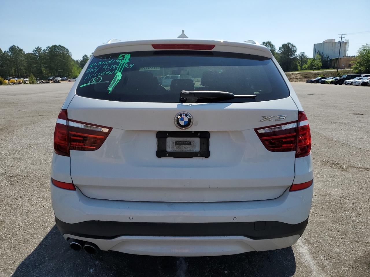 5UXWZ7C57F0F75965 2015 BMW X3 Sdrive28I