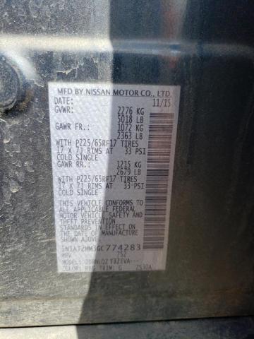 2016 Nissan Rogue S VIN: 5N1AT2MM3GC774283 Lot: 51915034