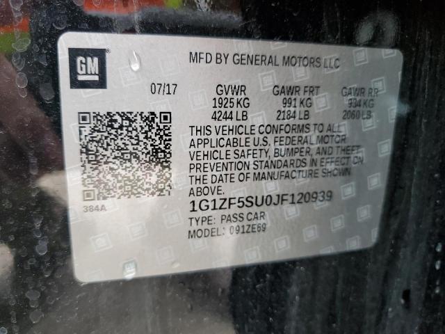 2018 Chevrolet Malibu Hybrid VIN: 1G1ZF5SU0JF120939 Lot: 50104664