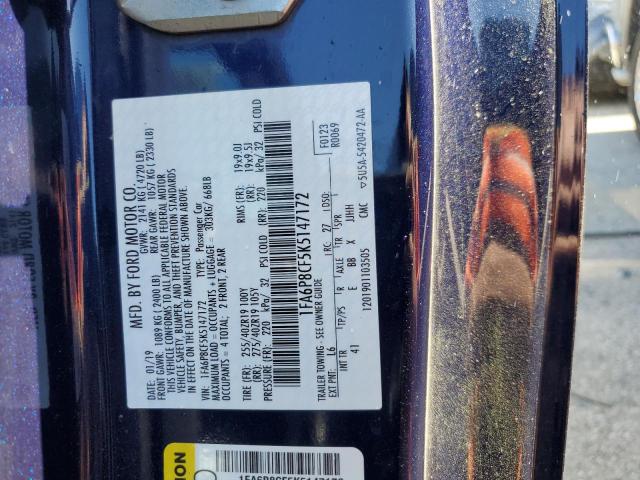 2019 Ford Mustang Gt VIN: 1FA6P8CF5K5147172 Lot: 51392684