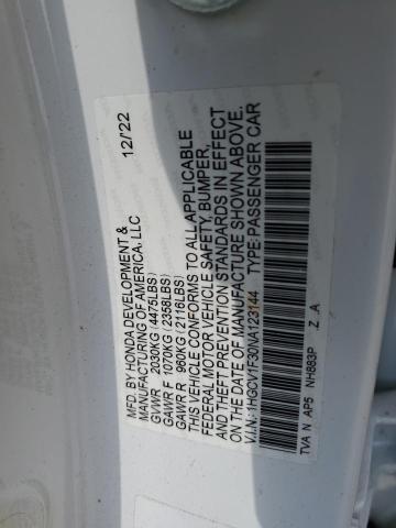 2022 Honda Accord Sport VIN: 1HGCV1F30NA123144 Lot: 52129384