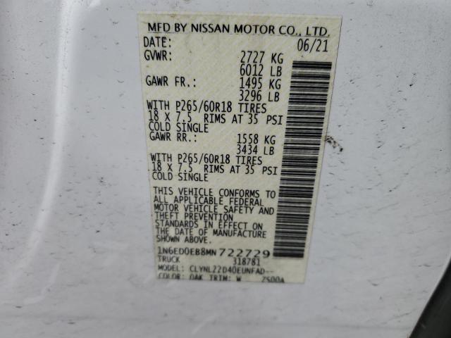 2021 NISSAN FRONTIER S - 1N6ED0EB8MN722729