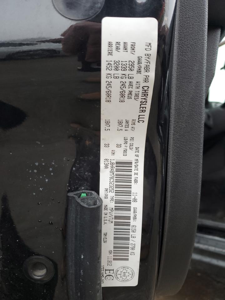 1J8HR48M78C523252 2008 Jeep Grand Cherokee Laredo