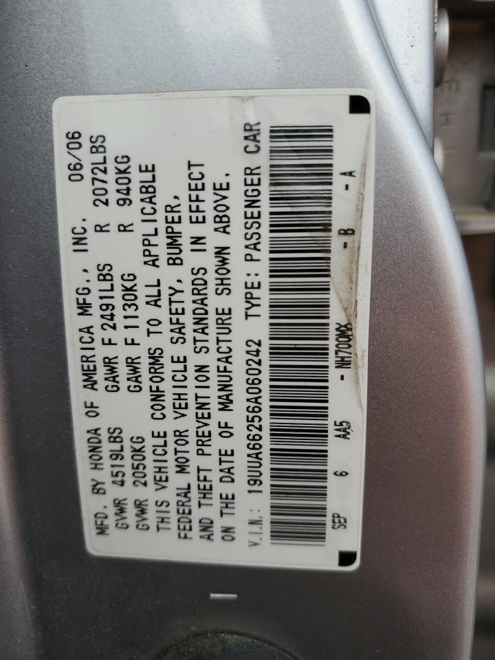 19UUA66256A060242 2006 Acura 3.2Tl