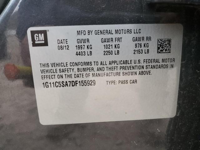 2013 Chevrolet Malibu 1Lt VIN: 1G11C5SA7DF155929 Lot: 49608564