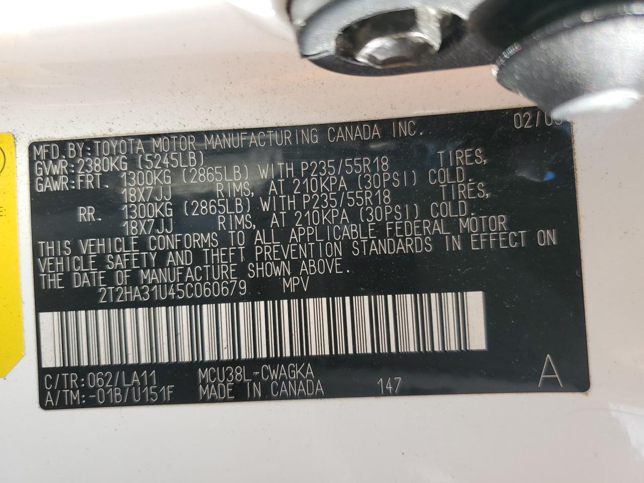 2T2HA31U45C060679 2005 Lexus Rx 330